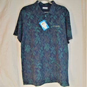 COLUMBIA SIZE L Men's Broadleaf Canopy™ Polo